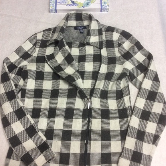 CHAPS checked print zip jacket Size M - Picture 1 of 5